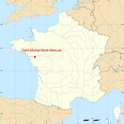 Fond de carte avec Saint-Michel-Mont-Mercure