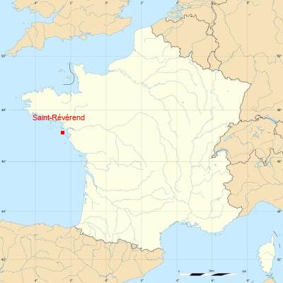 Fond de carte avec Saint-Révérend