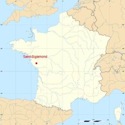 Fond de carte avec Saint-Sigismond