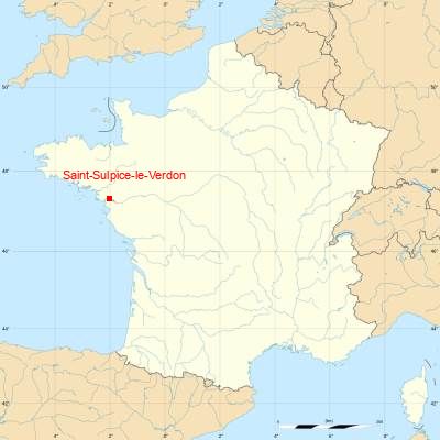 Fond de carte avec Saint-Sulpice-le-Verdon