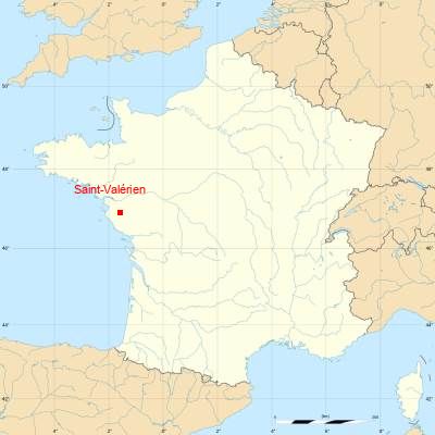 Fond de carte avec Saint-Valérien