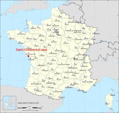 Carte de Saint-Vincent-sur-Jard