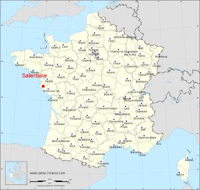 Carte de Sallertaine