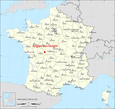 Carte de Angles-sur-l'Anglin