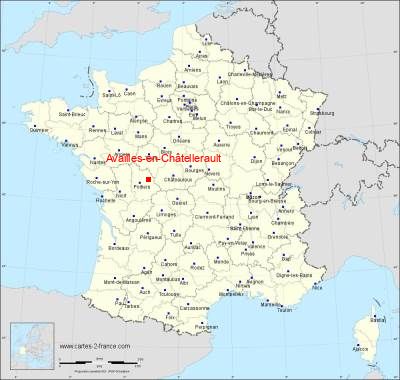 Carte de Availles-en-Châtellerault