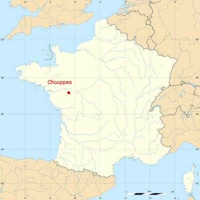 Fond de carte avec Chouppes