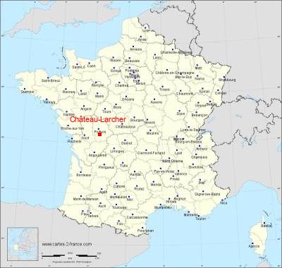 Carte de Château-Larcher