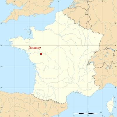 Fond de carte avec Doussay