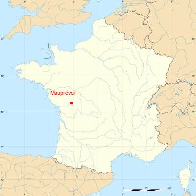 Fond de carte avec Mauprévoir