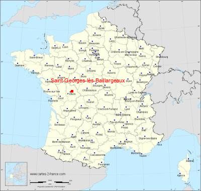 Carte de Saint-Georges-lès-Baillargeaux