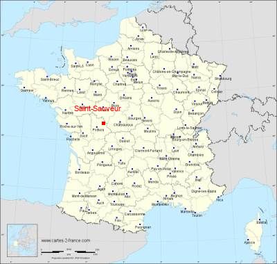 Carte de Saint-Sauveur