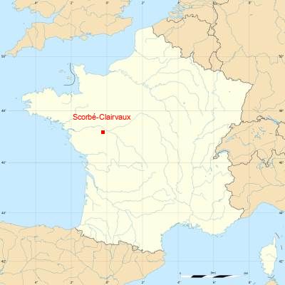 Fond de carte avec Scorbé-Clairvaux