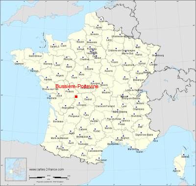 Carte de Bussière-Poitevine