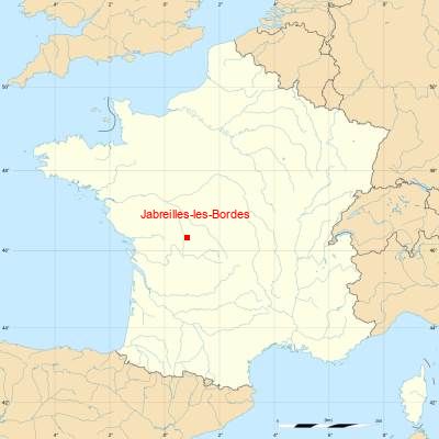 Fond de carte avec Jabreilles-les-Bordes