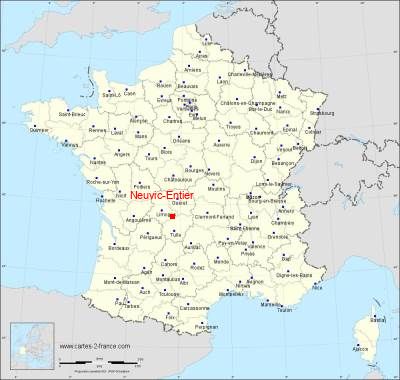 Carte de Neuvic-Entier