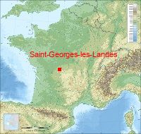 localisation mairie de Saint-Georges-les-Landes