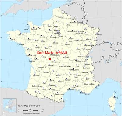 Carte de Saint-Martin-le-Mault