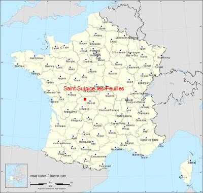 Carte de Saint-Sulpice-les-Feuilles
