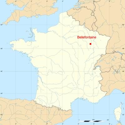 Fond de carte avec Bellefontaine