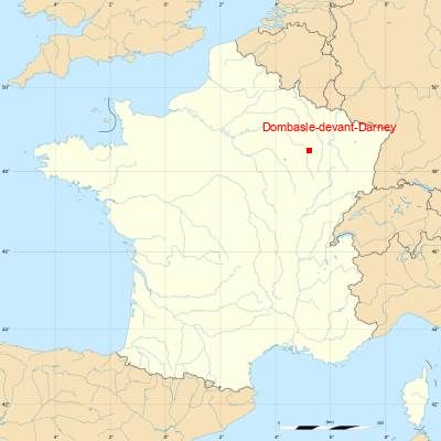 Fond de carte avec Dombasle-devant-Darney