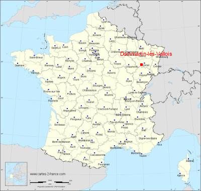 Carte de Dommartin-lès-Vallois