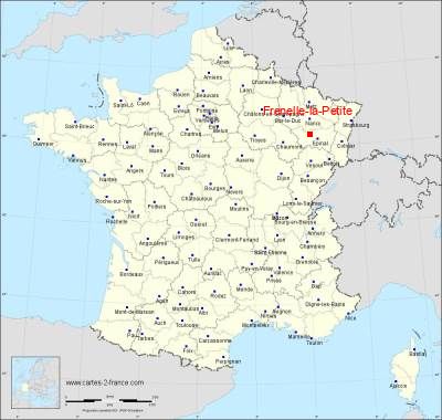 Carte de Frenelle-la-Petite