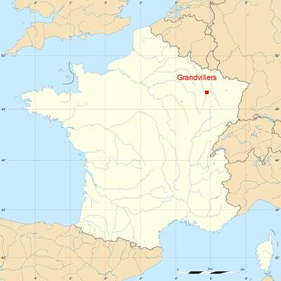 Fond de carte avec Grandvillers