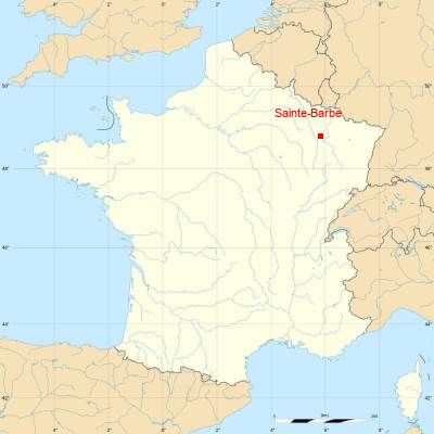 Fond de carte avec Sainte-Barbe