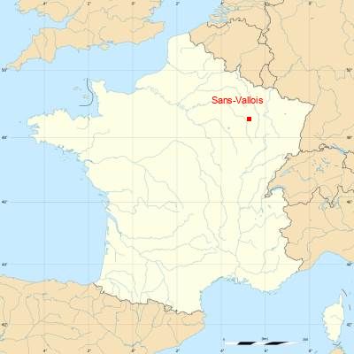 Fond de carte avec Sans-Vallois
