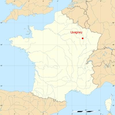 Fond de carte avec Uxegney
