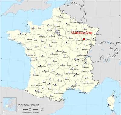 Carte de Viviers-le-Gras
