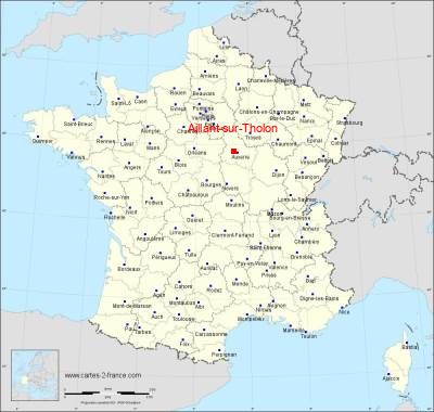 Carte de Aillant-sur-Tholon