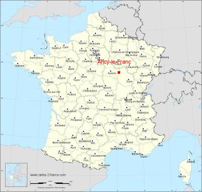 Carte de Ancy-le-Franc