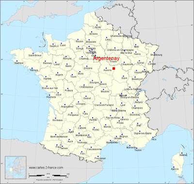 Carte de Argentenay