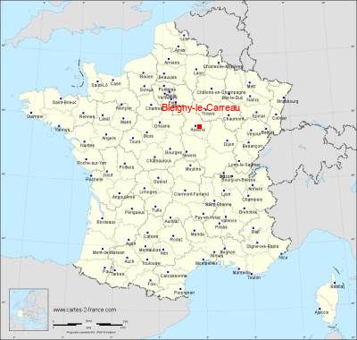 Carte de Bleigny-le-Carreau