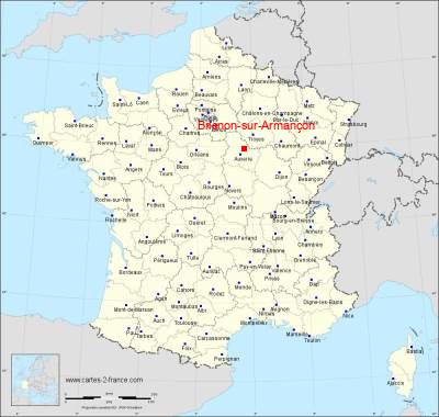 Carte de Brienon-sur-Armançon
