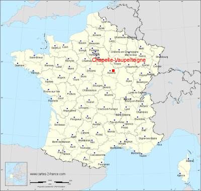 Carte de Chapelle-Vaupelteigne