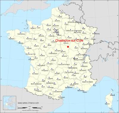 Carte de Chastellux-sur-Cure
