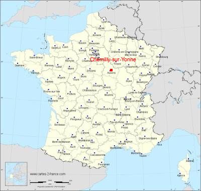 Carte de Chemilly-sur-Yonne