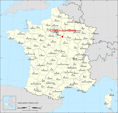 Carte de Courlon-sur-Yonne
