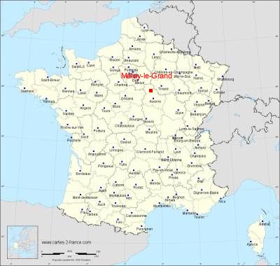 Carte de Malay-le-Grand