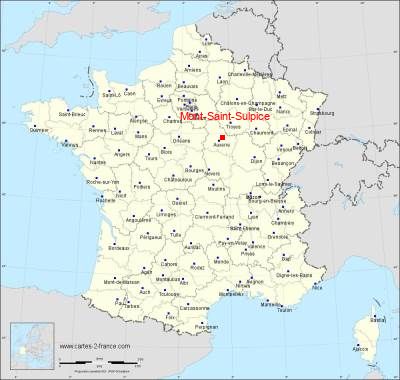 Carte de Mont-Saint-Sulpice