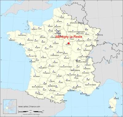 Carte de Montigny-la-Resle