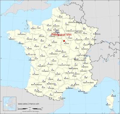 Carte de Précy-sur-Vrin
