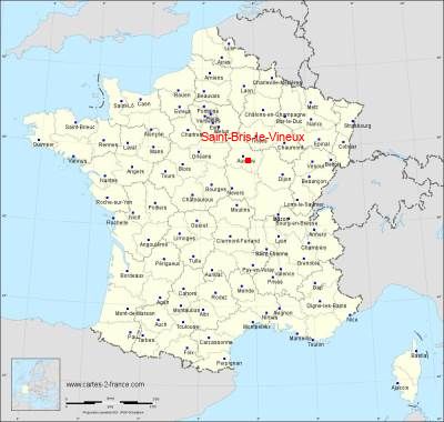 Carte de Saint-Bris-le-Vineux
