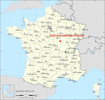 Carte de Saint-Germain-des-Champs
