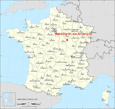 Carte de Saint-Martin-sur-Armançon