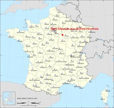 Carte de Saint-Maurice-aux-Riches-Hommes
