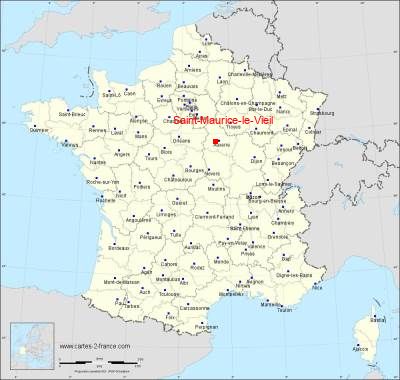 Carte de Saint-Maurice-le-Vieil