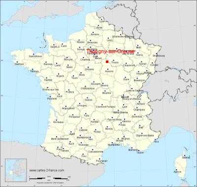 Carte de Thorigny-sur-Oreuse
